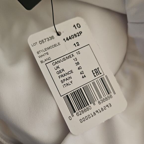 Joseph Ribkoff Elastic Waist Women's White Pants Size 10 NWT - Picture 11 of 12